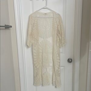 Elegant Beige Lace Women Dress